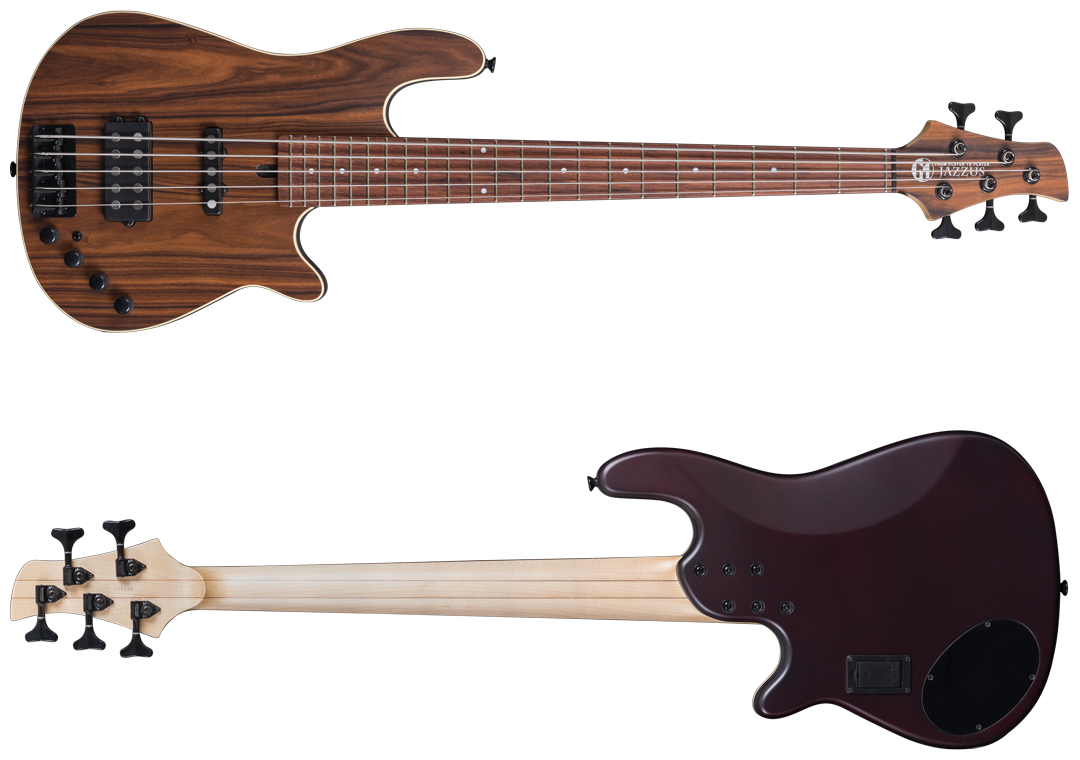 MARUSZCZYK JAZZUS 5弦ベース Maruszczyk Jazzus 5A: Afzelia Top, Birdseye Maple